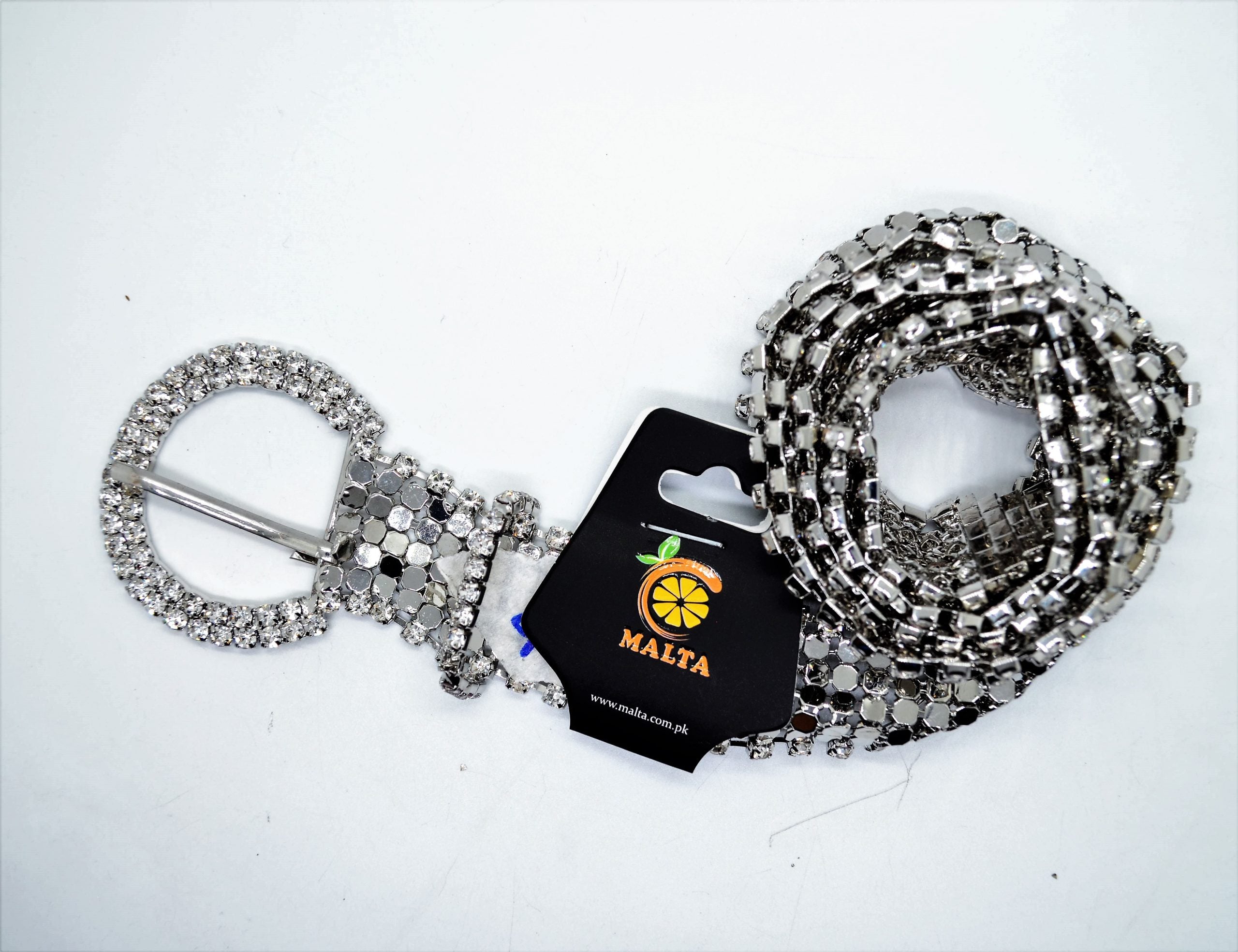 Malta New Design Rhinstone Belt With Beautifull Rhinestone Ring Shape Buckle-05-05-00-06