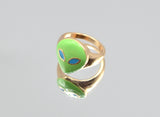 Blue Eye Enamel Ring