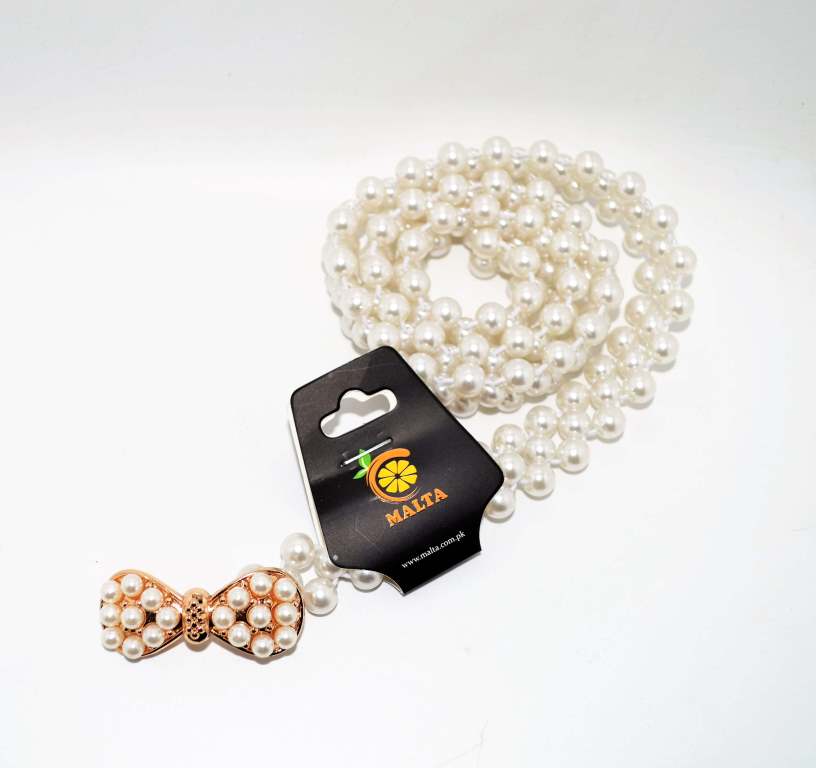 Malta Elegent Bow Design Pearl Belt