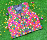 Malta Traditional Embroidery Koti With Multi Colors