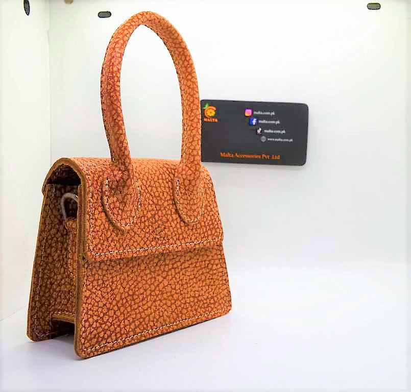 Malta Mini Bag-Brown Cream  Tecture