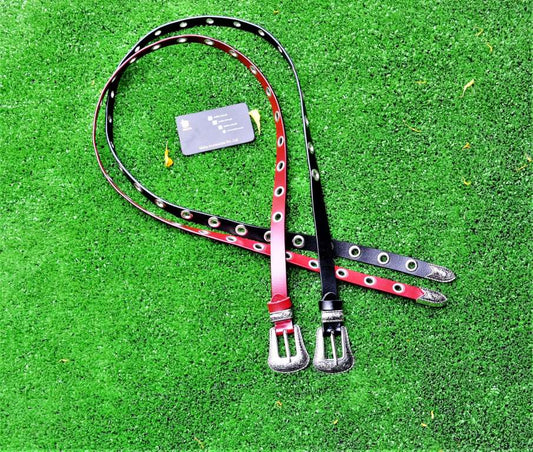 Malta Eyelet Leather Belt