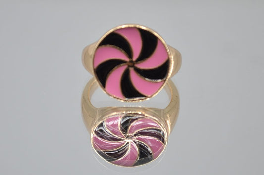 Spin Style Multi Colour Enamel Ring