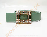 Malta Leather Rhinestone Belt