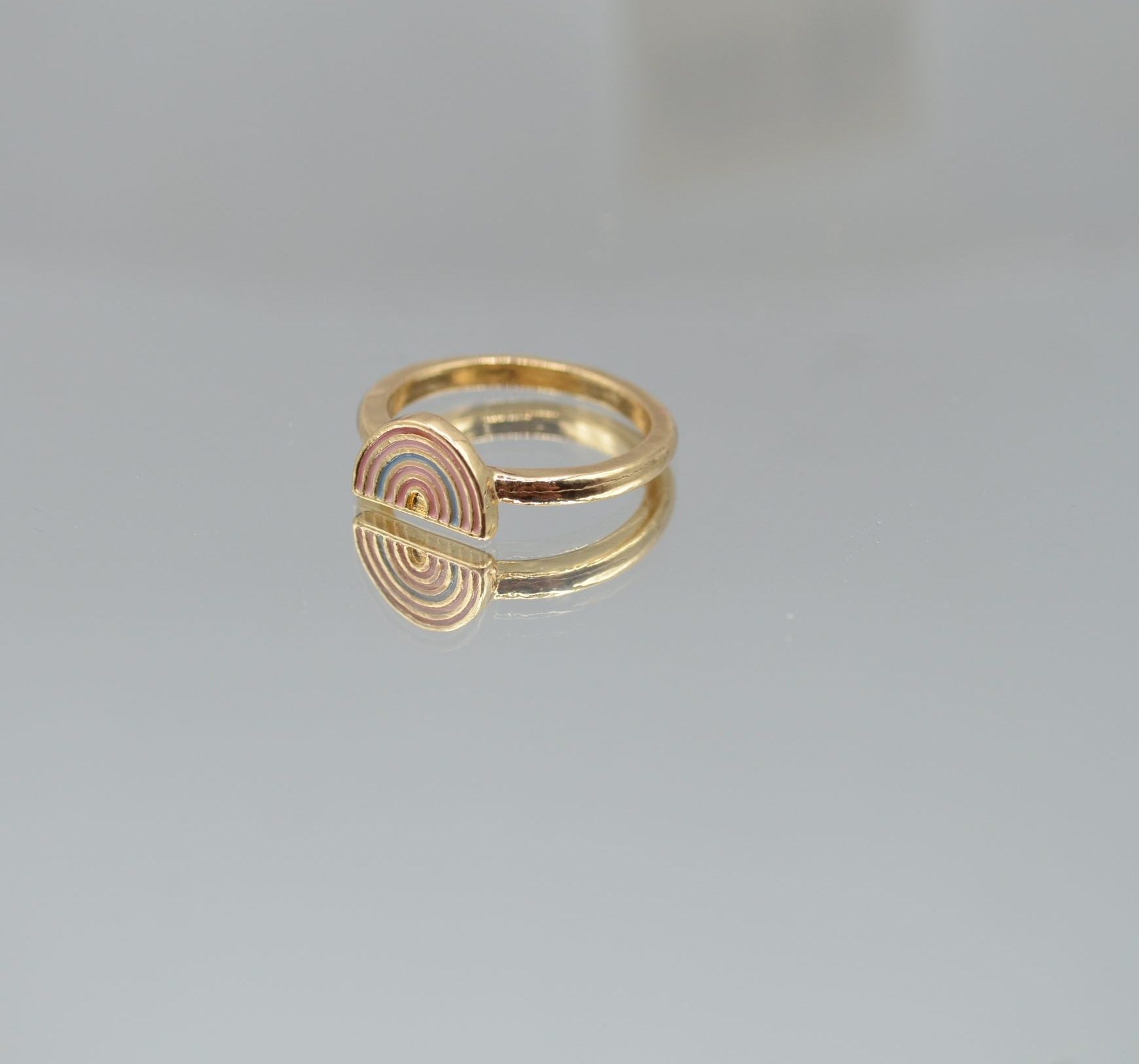 Rainbow Enamel Ring
