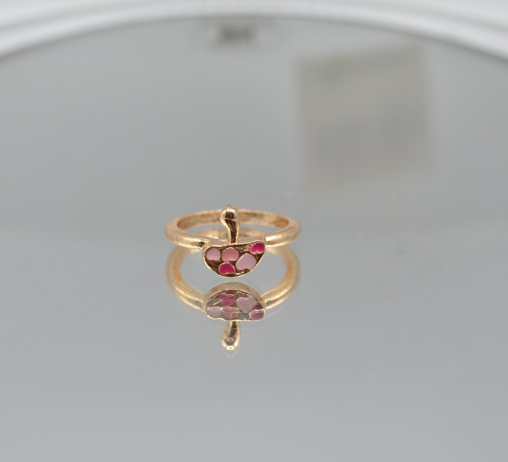 Mashroom Enamel Ring