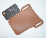 leather belt pouch for mobile(brown)