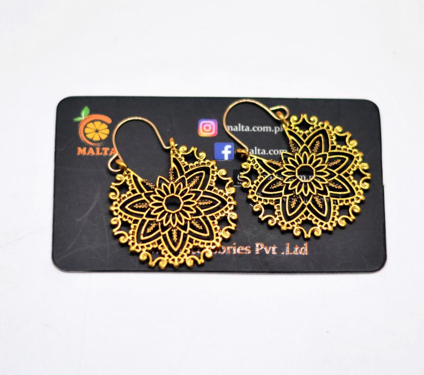 Golden Orbellan Earings