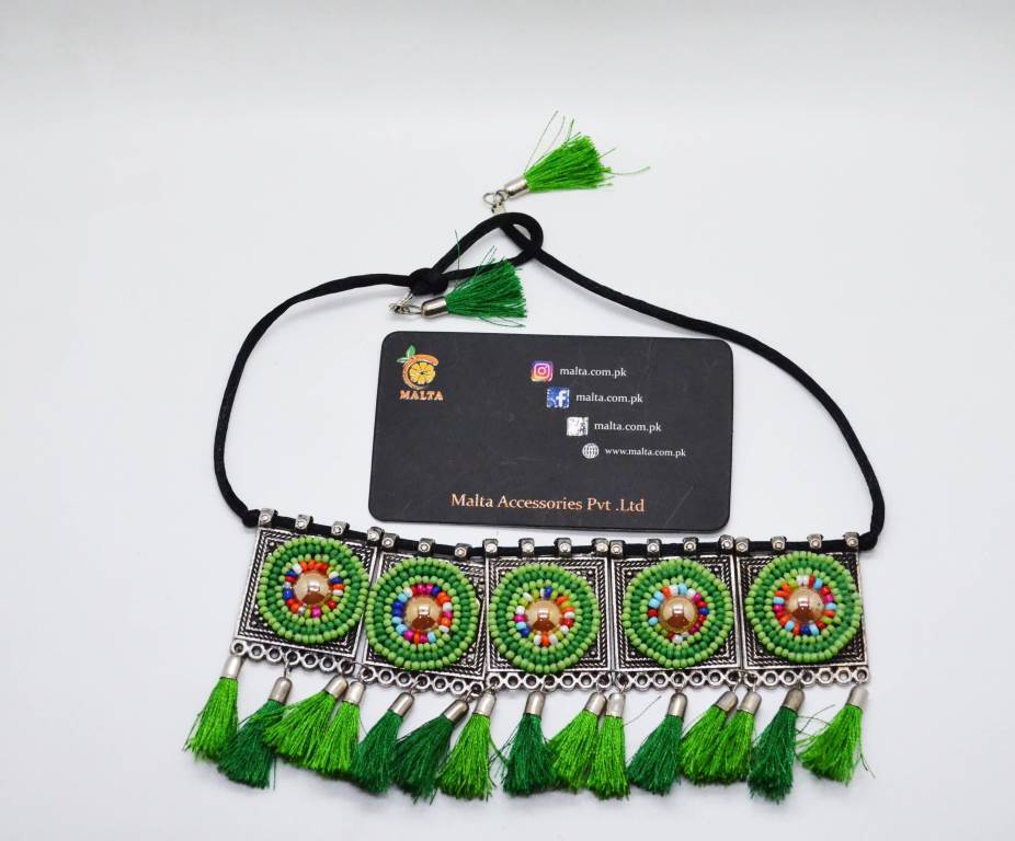 Handmade green chokar