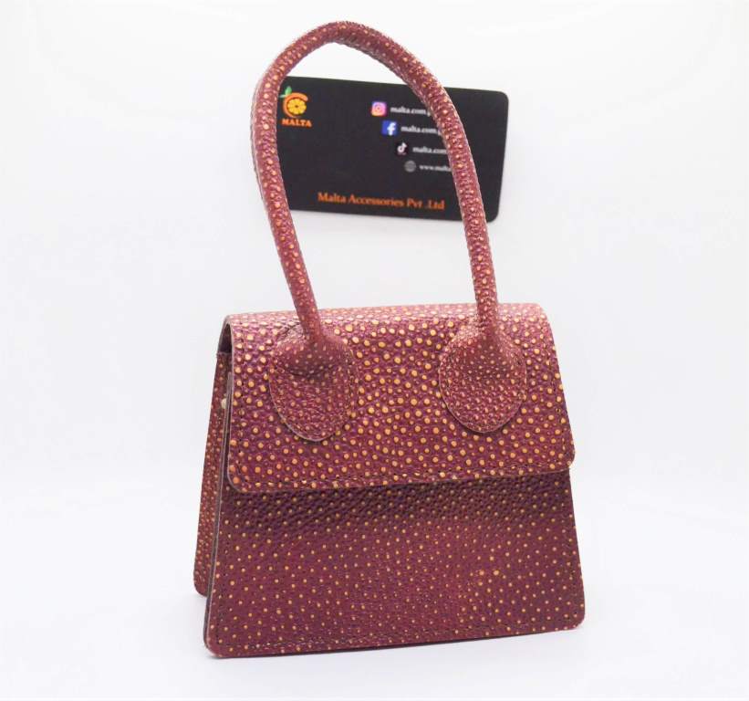 Malta mini bag-doted maroon