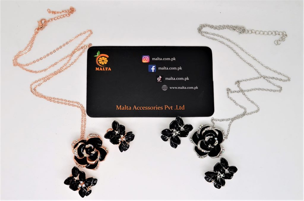 Flower Pandent with earings