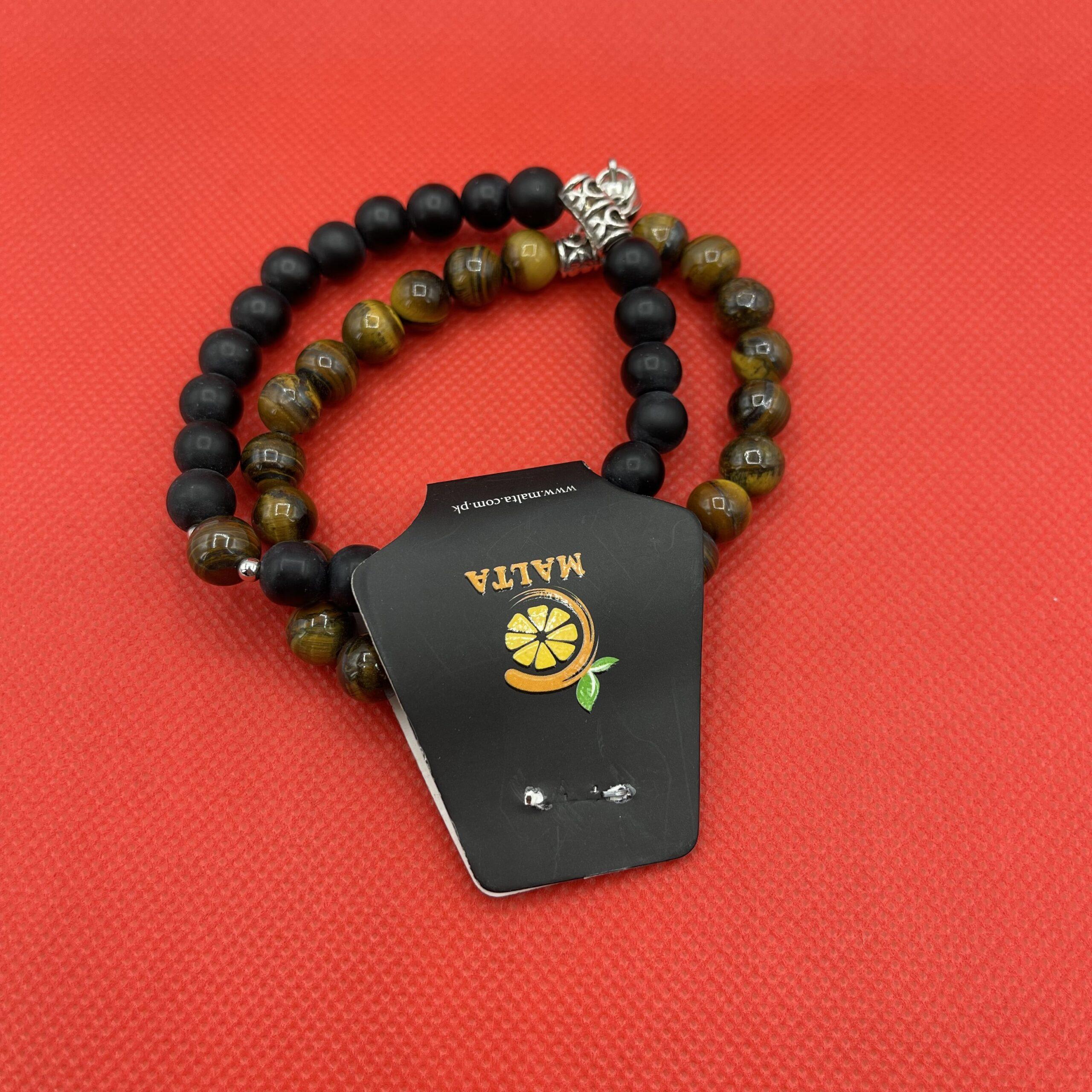 Magnetic Style Beeds Couple Bracelet(Brown & Black)