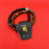 Magnetic Style Beeds Couple Bracelet(Brown & Black)