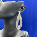 Rhinestone Uinque Single Round Earings