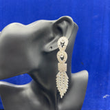 Rhinestone Elegant Round Tassel Earings