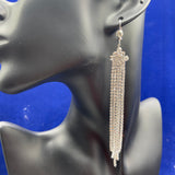 Tassel Long Rhinestone Earrings