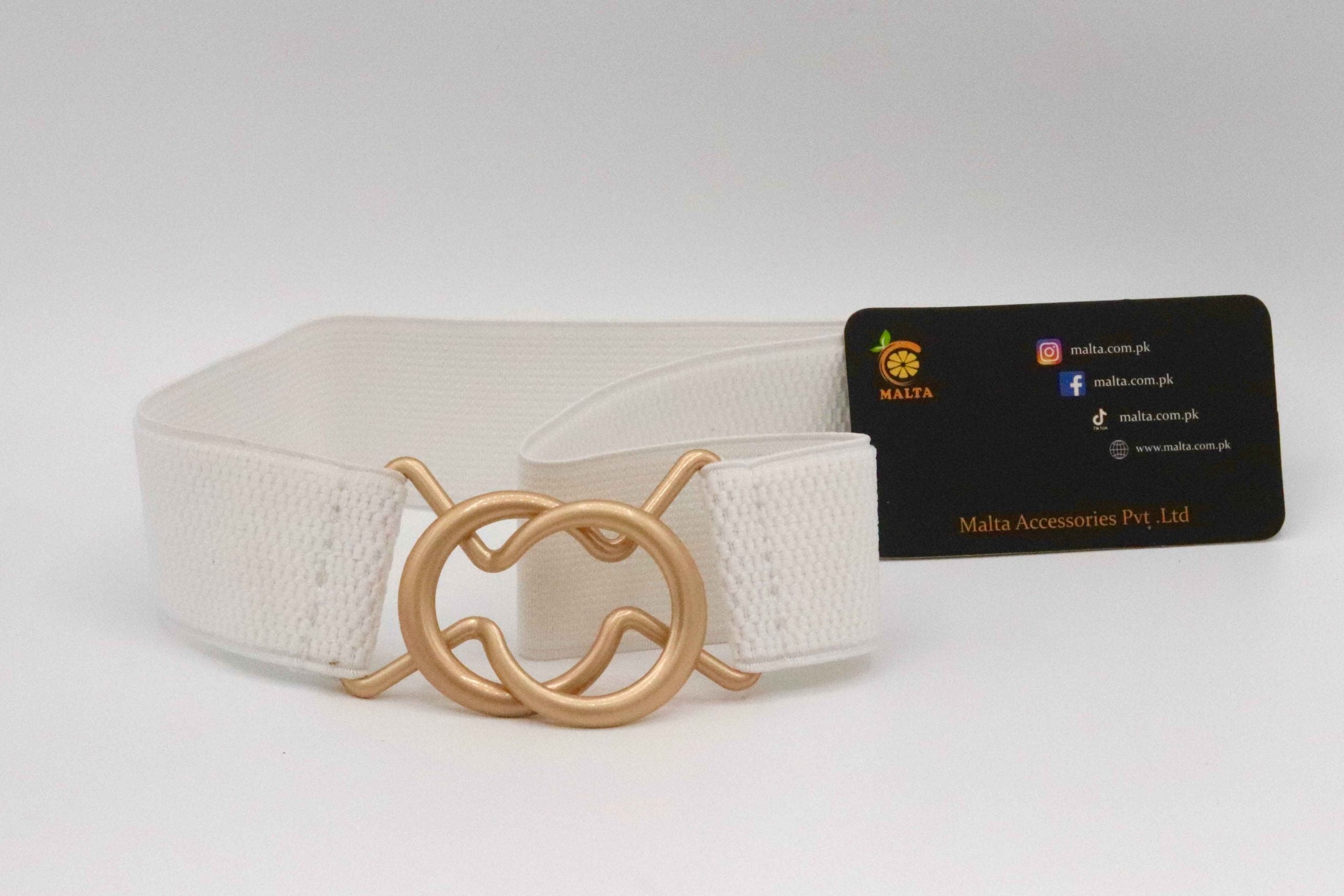 Interloop Leather Elastic Belt