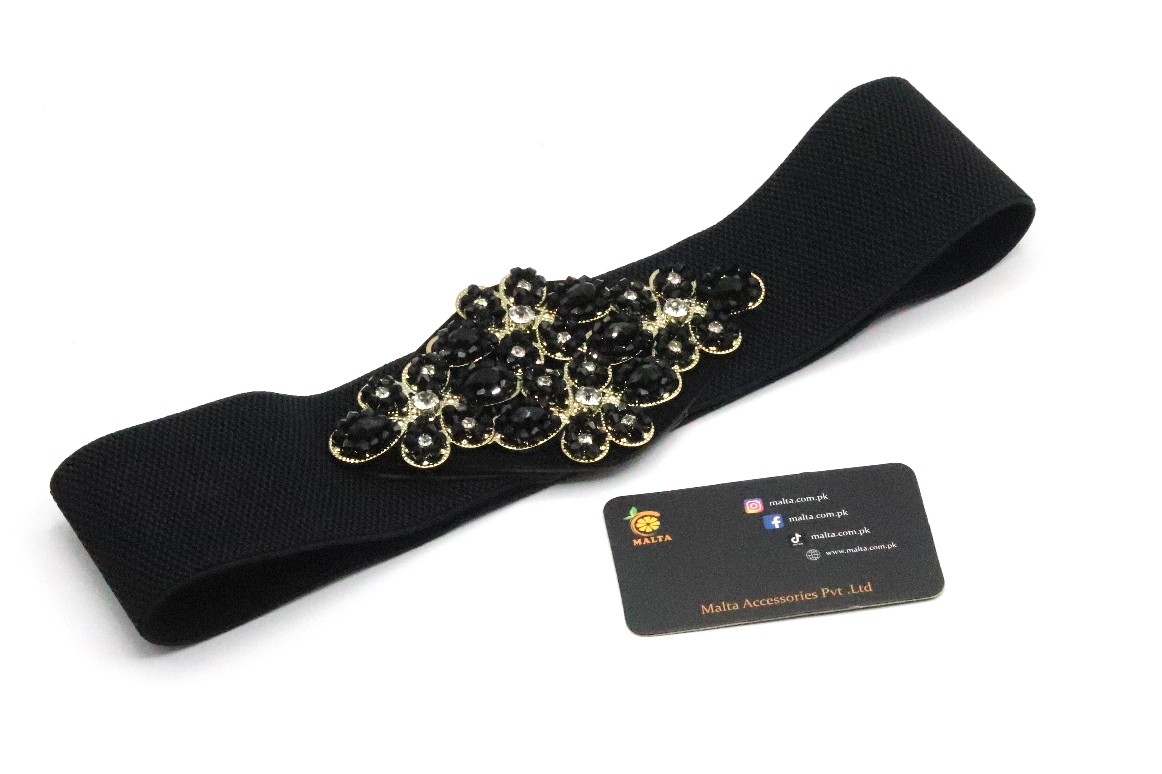 Wide Elastic leather Belt