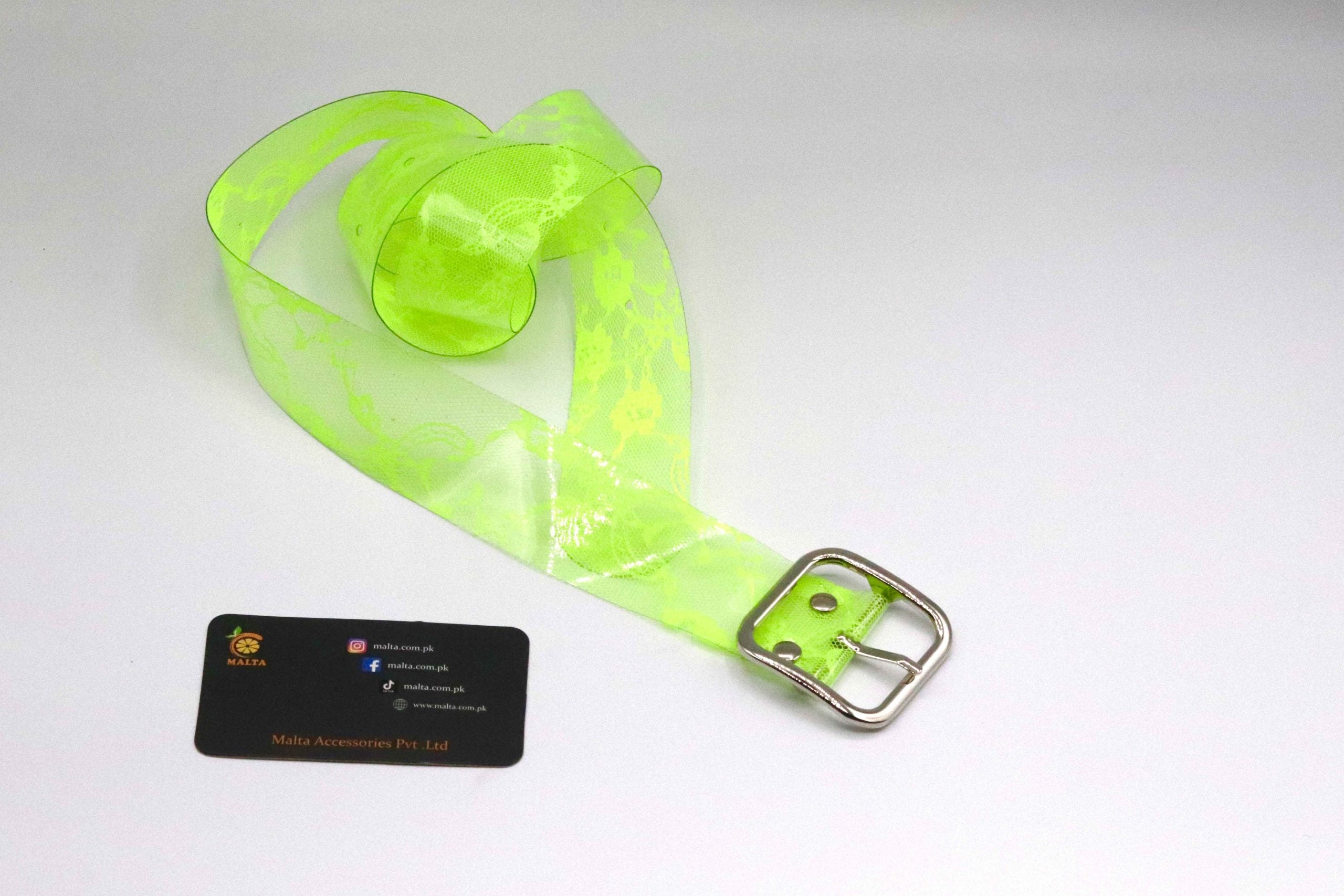 Yellow Clear Fluorescent Belt