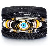 Multi Layer Evil Eye Braclete