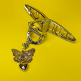 Butterfly Silver Hair Clip