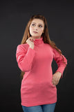 Pink Turtle Neck