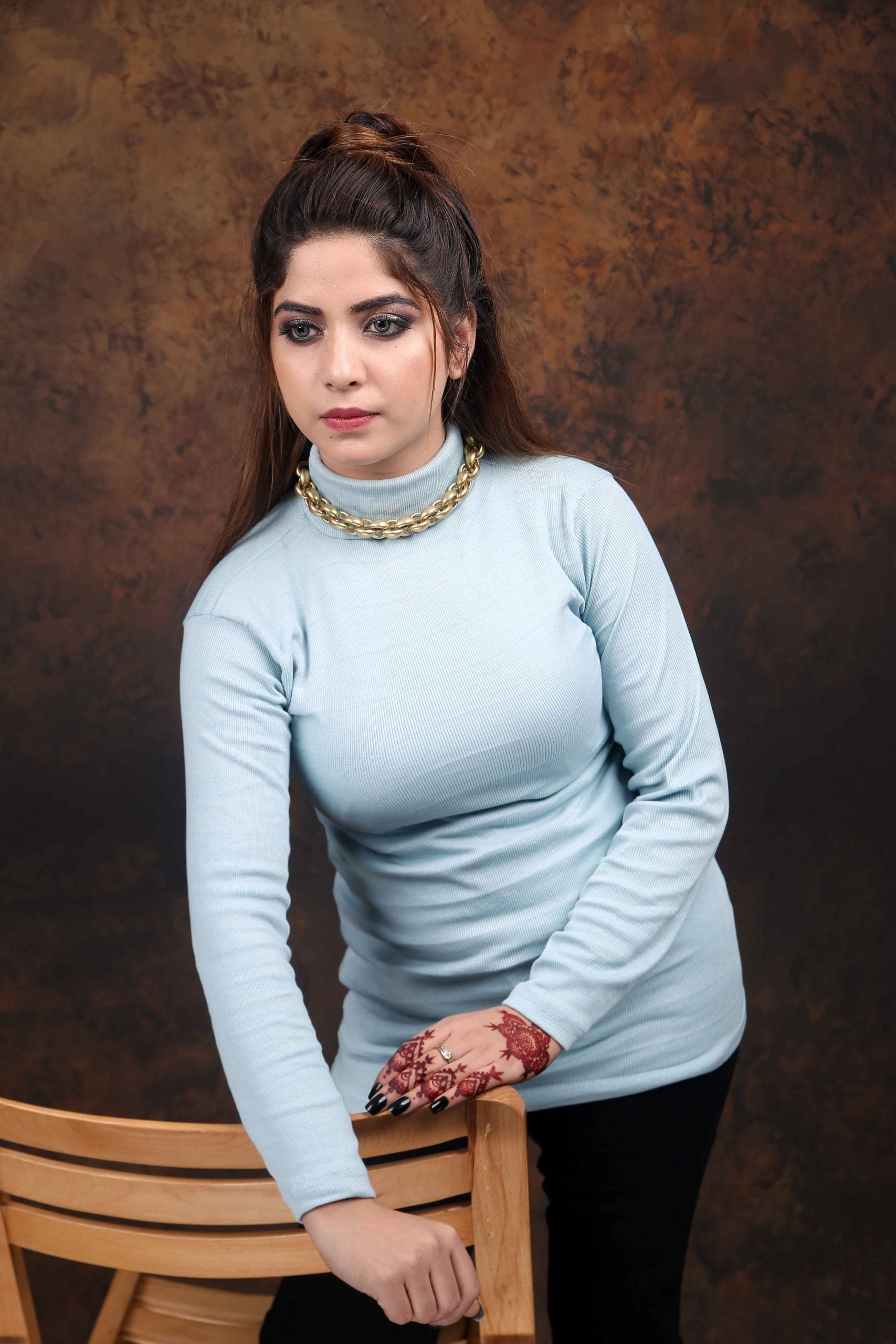 Light Grey Turtle Neck