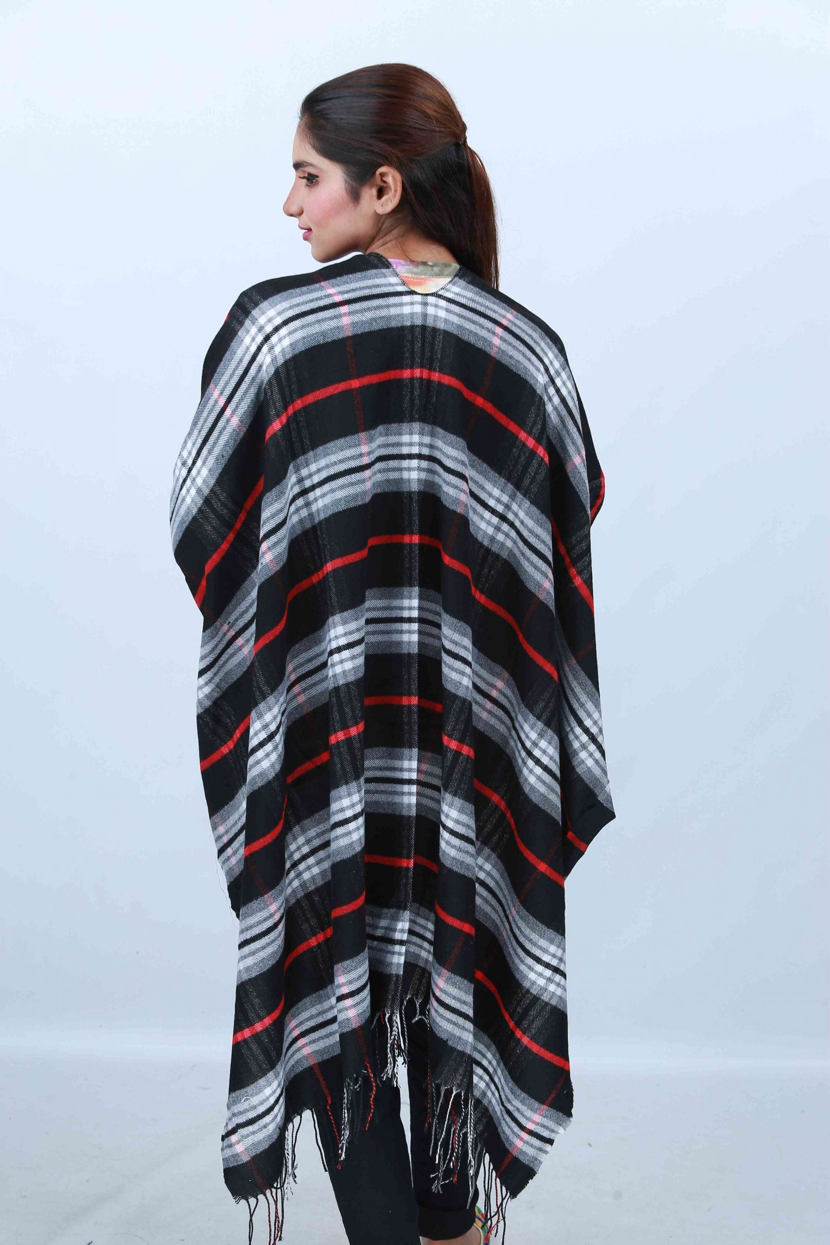 Multi Lines-Cape Shawl