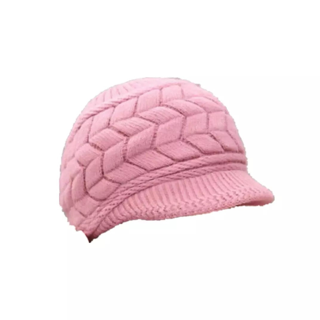 Beret wollen cap pink