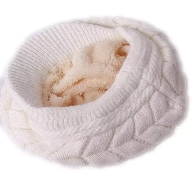 Beret Woolen Warm Cap White
