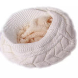 Beret Woolen Warm Cap White