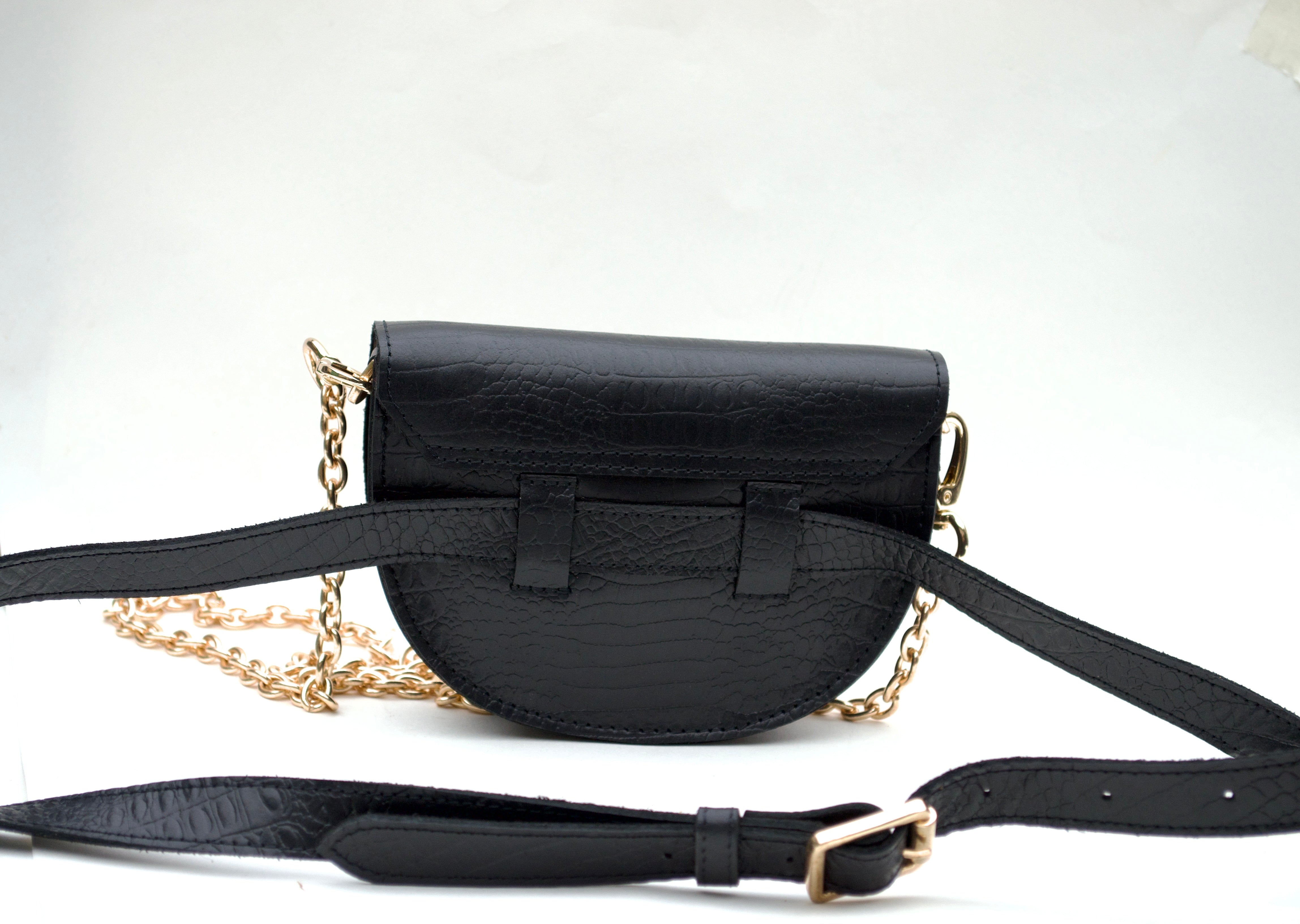 WM leather cross body bag