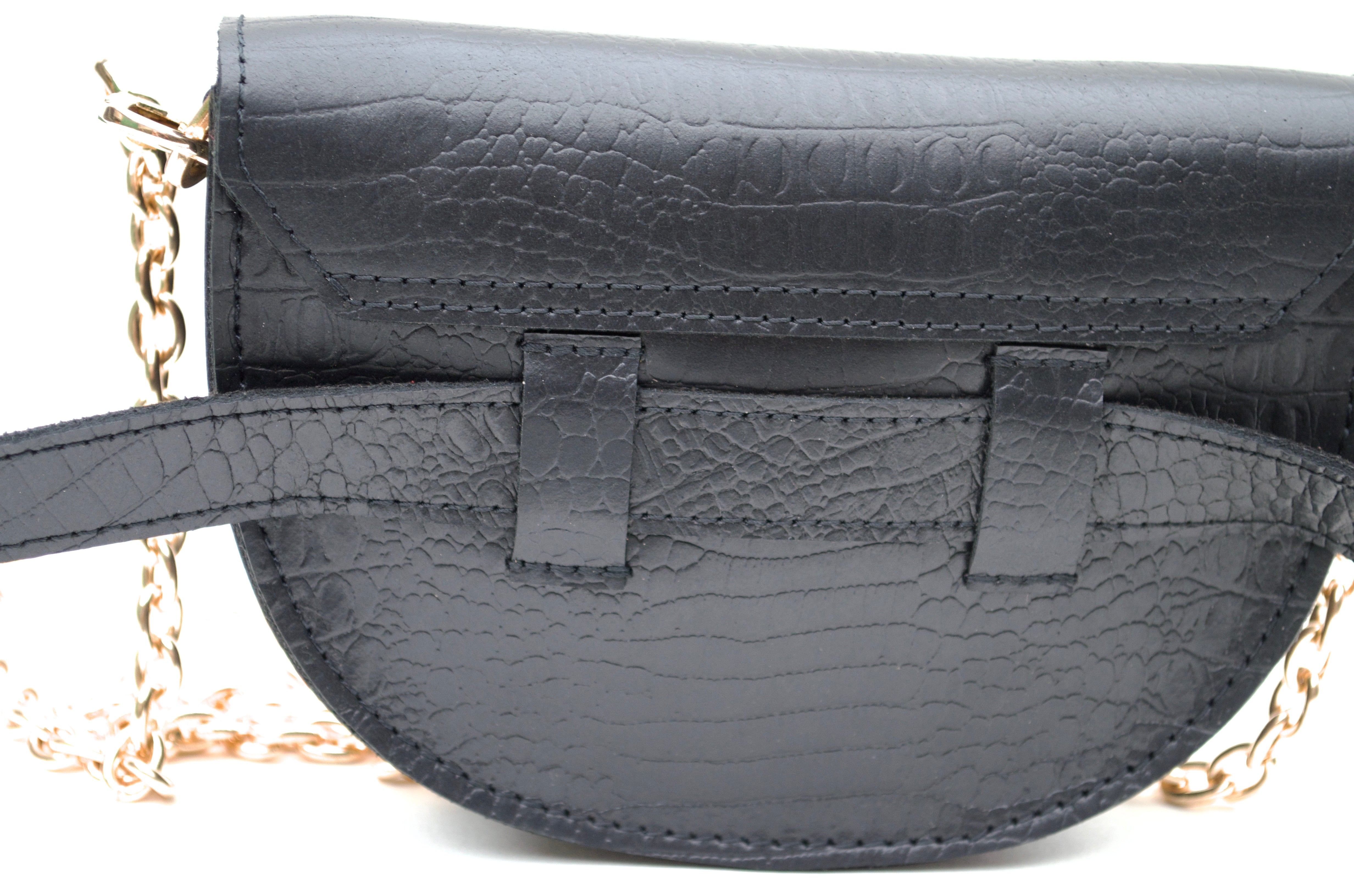 WM leather cross body bag