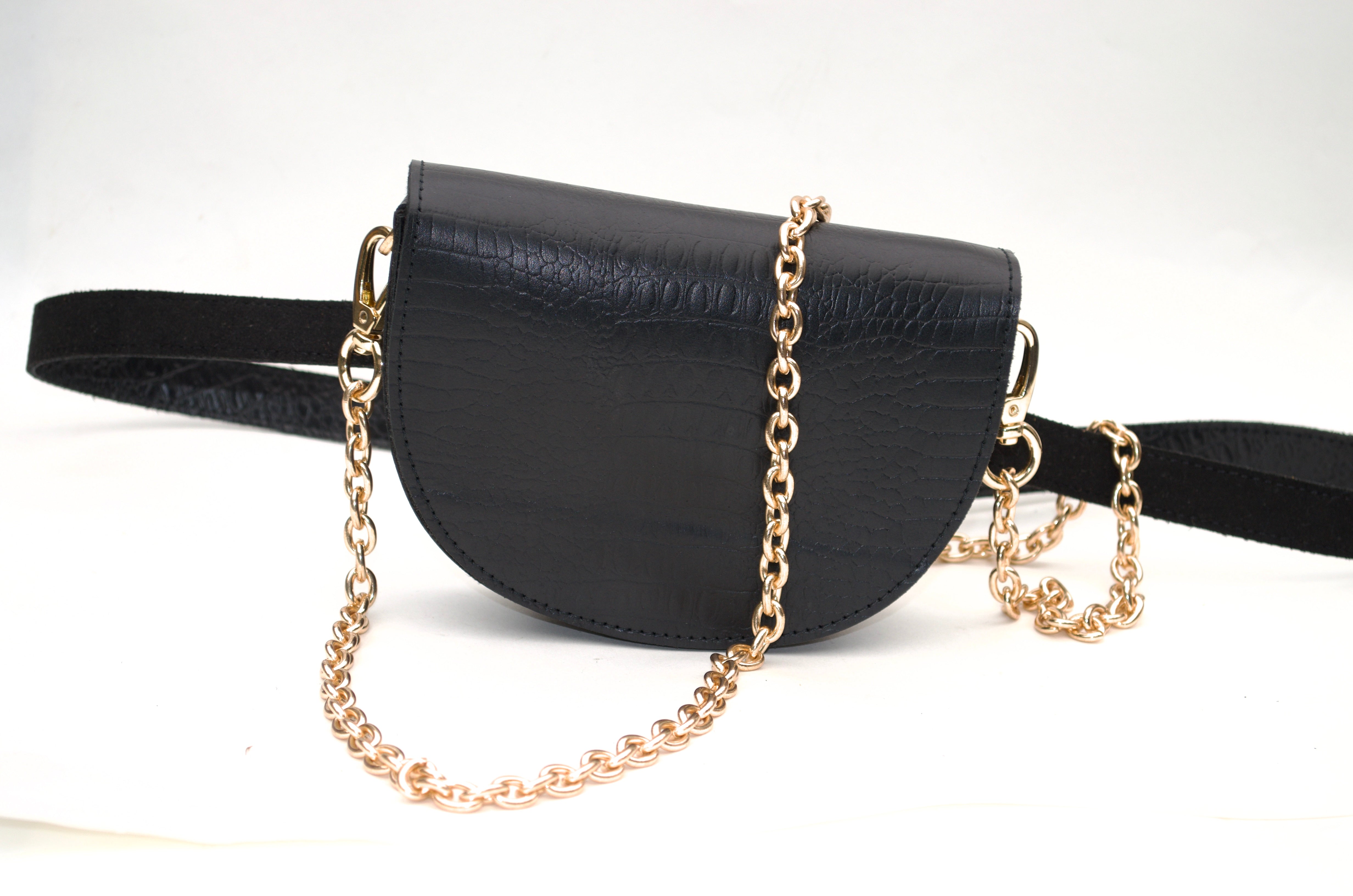 WM leather cross body bag