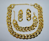 Chunky Curb Set With Earrings