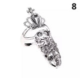 Stone Crown Nail Ring