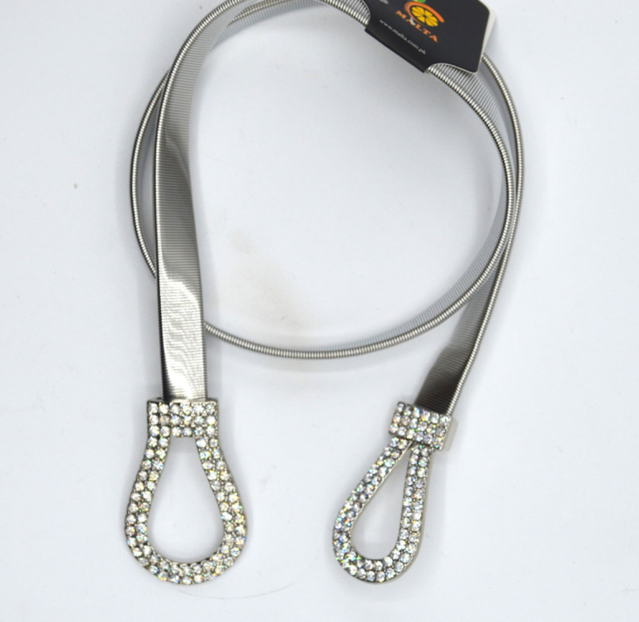 Zarkoon Buckle Silver Metal Elatic