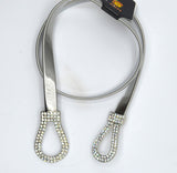 Zarkoon Buckle Silver Metal Elatic