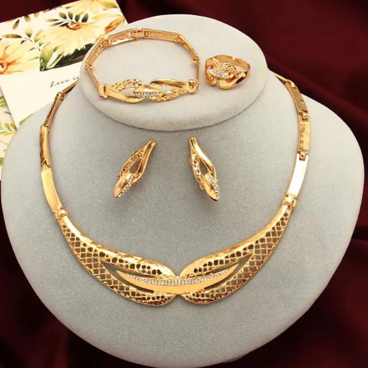 Crystal Necklace Jewelry Set