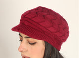 Beret Woolen Warm Cap Maroon