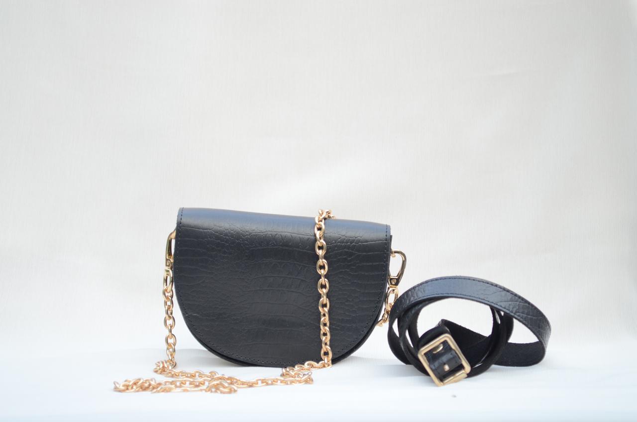 WM leather cross body bag