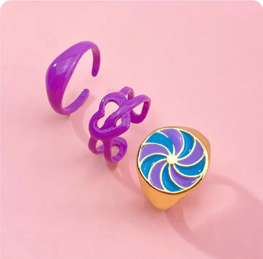 Enamel Ring Set