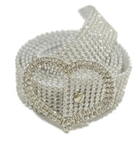 Malta New Design Rhinstone Belt With Beautifull Rhinestone Heart Shape Buckle-(05-05-00-05)