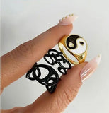 Set Of three Enamel Ring