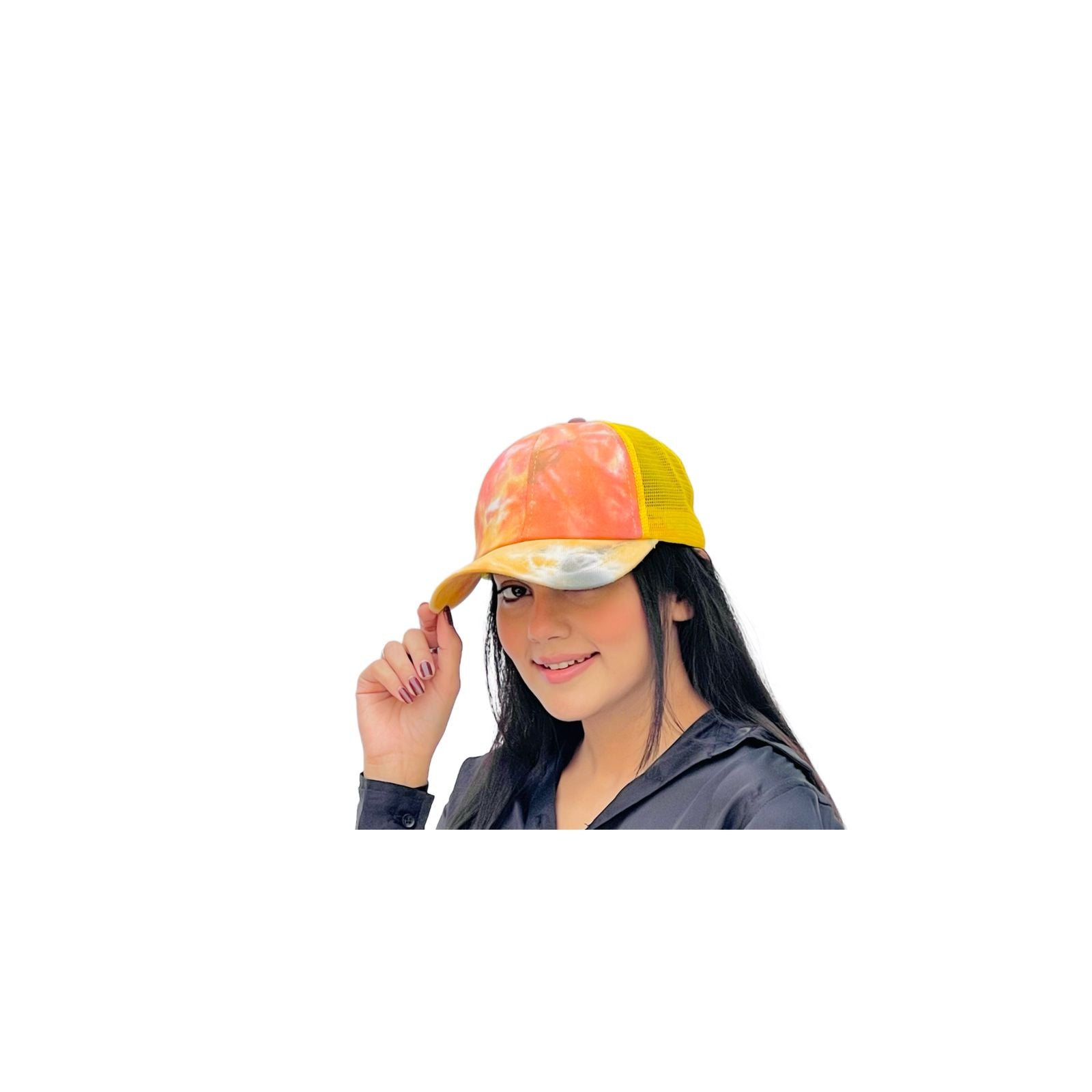 Tie-Dye Acid Wash Adjustable Snap Back Cap