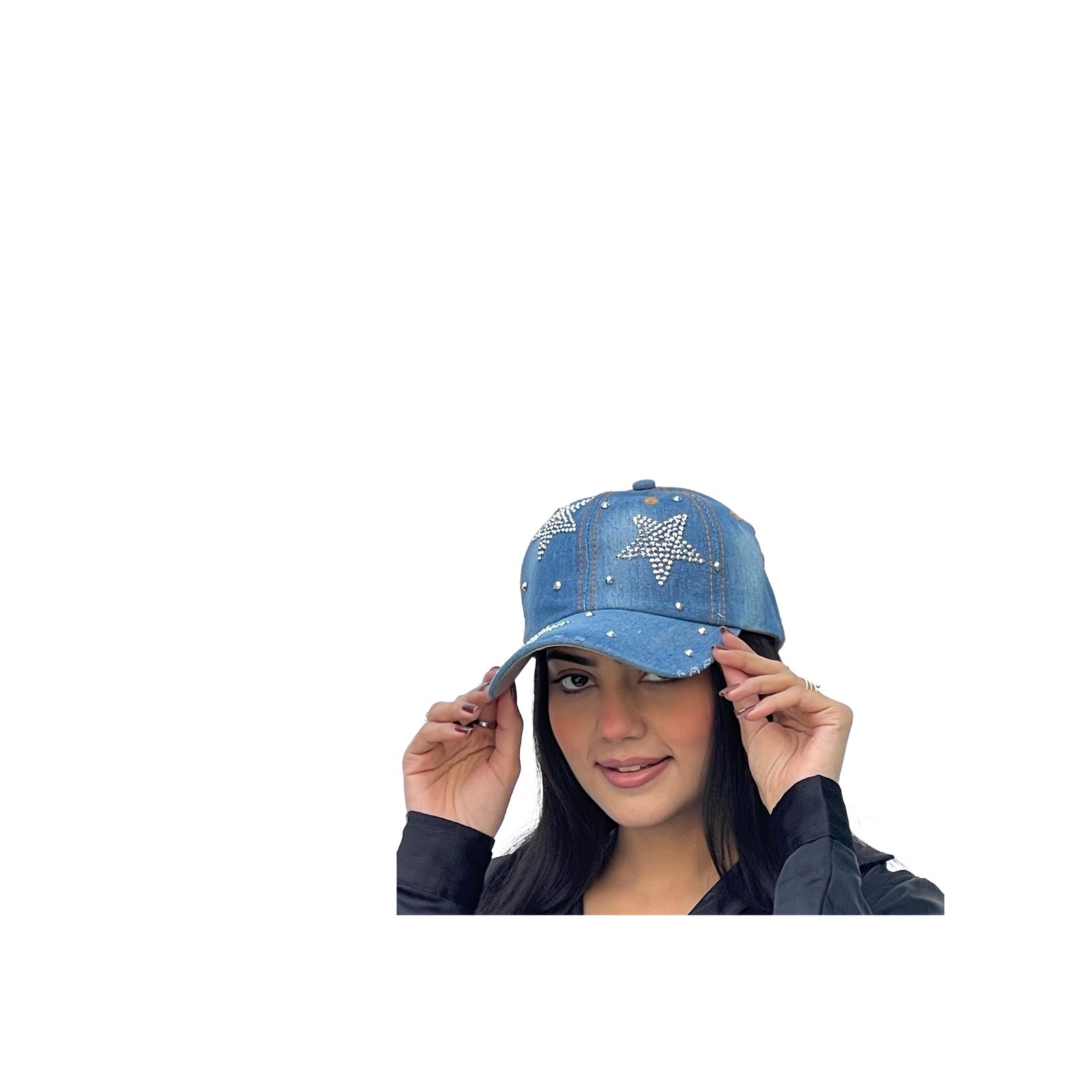 Rhinestone Star Shaped Boy Girls Snapback Hat