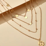 Multi layer women necklace