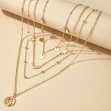 Multi layer women necklace