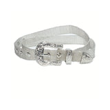 Carved Buckle Punk Metal Belt  For Pants Jeans