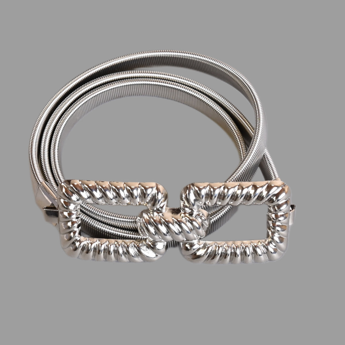 Square twist Metallic belt